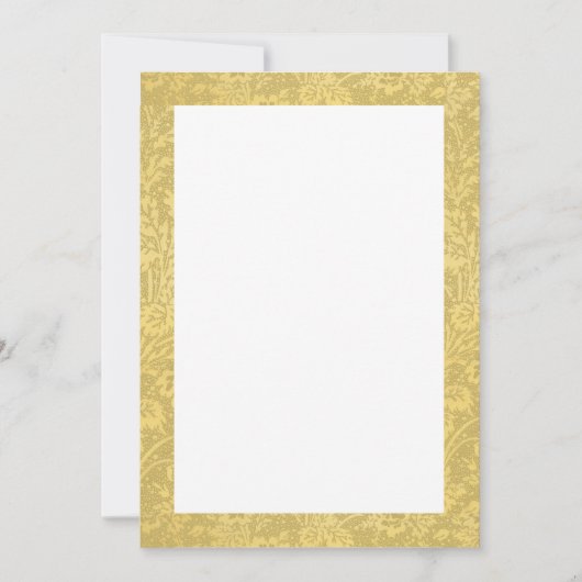 Gouden elegante afwerking save the date (Voorkant)