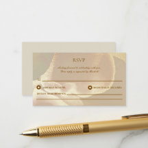 Gouden Elegante Alcohol Inkt Trouw RSVP Ca Kaart