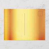 gouden elegante boeguitnodiging voor het vieren va briefkaart (Achterkant)