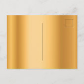 gouden elegante boog van het feest Sparen de Datum Briefkaart (Achterkant)