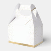 Gouden Elegante Bruiloft Dank u Bedankdoosjes (Achterkant)