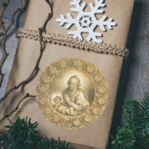 Gouden Elegante Christelijke Kerstkerststal