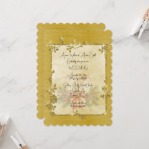 Gouden Elegante Glanzende Lijst Na Kerst Huwelijk