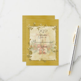 Gouden Elegante Glanzende Lijst  RSVP Kaartje