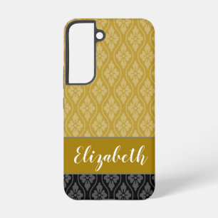 Gouden Elegante Japanse Tatewaku Patroon Samsung Galaxy Hoesje