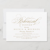 Gouden elegante klassieke kalligrafie repetitie di kaart (Voorkant)