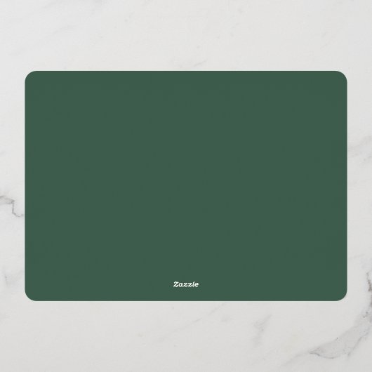 Gouden Elegante Lettering Prettig Kerstmis Foto Folie Feestdagenkaart (Achterkant)