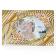 Gouden Elegante Ripple Effect & Rozen