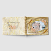 Gouden Elegante Ripple Effect & Rozen Gastenboek (Volledig)