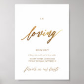 Gouden Elegante Script Typografie Poster (Voorkant)