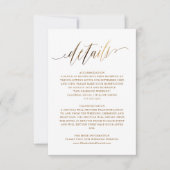 Gouden Elegante Script Typografie Uitnodiging (Voorkant)