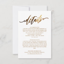 Gouden Elegante Script Typografie Uitnodiging
