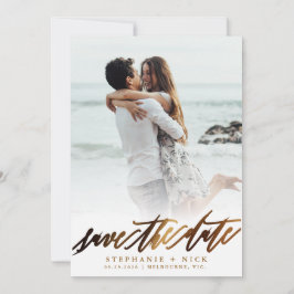 Gouden Elegante Script Uitnodiging