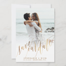 Gouden Elegante Script uitnodiging