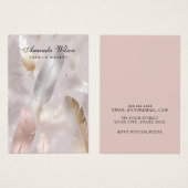 Gouden Elegante Sieraden Oorbel Display Kaart (Voorkant /achterkant)