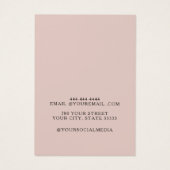 Gouden Elegante Sieraden Oorbel Display Kaart (Achterkant)