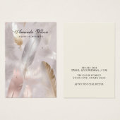 Gouden Elegante Sieraden Oorbel Display Kaart (Voorkant /achterkant)