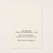 Gouden Elegante Sieraden Oorbel Display Kaart (Achterkant)