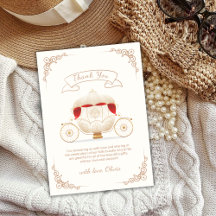 Gouden Elegante Sprookjes Koets Baby Shower