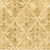 Gouden Elegante Victoriaans Damask Cadeaupapier