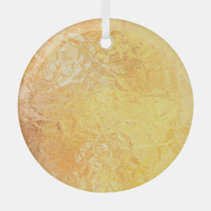 Gouden Elegantie: Abstracte luxe achtergrond Glas Ornament