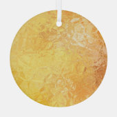 Gouden Elegantie: Abstracte luxe achtergrond Glas Ornament (Achterkant)