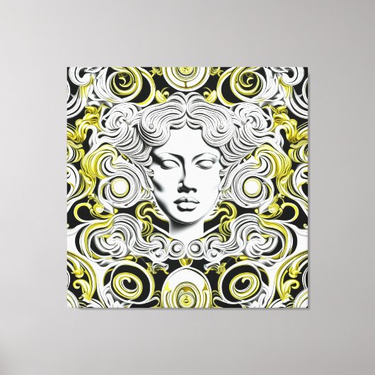 Gouden Elegantie: Ayana Canvas Afdruk (Voorkant)