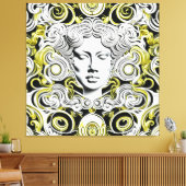 Gouden Elegantie: Ayana Canvas Afdruk (Insitu (Woonkamer))