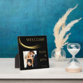 Gouden Elegantie-Bruiloft- Fotoplaat (Insitu)