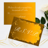 Gouden Elegantie Bruiloft RSVP