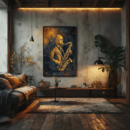 Gouden Elegantie Canvas Afdruk