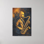 Gouden Elegantie Canvas Afdruk (Voorkant)