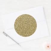 Gouden Elegantie Decor Ronde Sticker (Envelop)