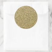Gouden Elegantie Decor Ronde Sticker (Tas)