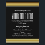 Gouden Elegantie Glamour Evenement Flyer Poster<br><div class="desc">Gouden Elegantie Glamour Evenement Flyer Poster</div>