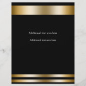 Gouden Elegantie Glamour Evenement Flyer Poster (Achterkant)