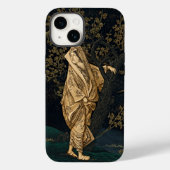 Gouden Elegantie: Japanse Vrouw in Gouden Robe Case-Mate iPhone Case (Achterkant)