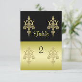Gouden Elegantie Kaart (Staand voorkant)
