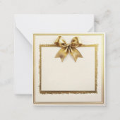 Gouden Elegantie Kader Notitiekaartje (Voorkant)
