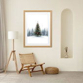 Gouden Elegantie Kerstboom Poster
