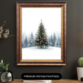 Gouden Elegantie Kerstboom Poster