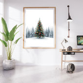 Gouden Elegantie Kerstboom Poster
