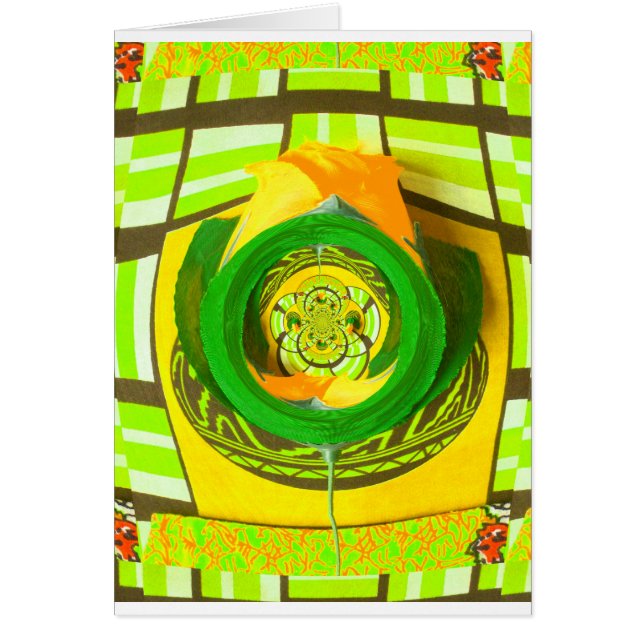 Gouden Elegantie: Mooie Afrikaanse gele roos (Voorkant)