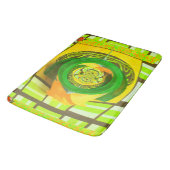 Gouden Elegantie: Mooie Afrikaanse Gele Roos Kunst Badmat (Gekanteld)