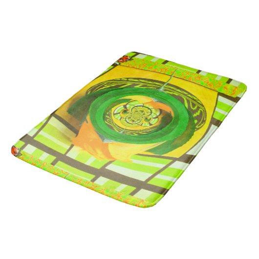 Gouden Elegantie: Mooie Afrikaanse Gele Roos Kunst Badmat (Gekanteld)