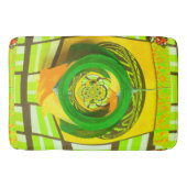 Gouden Elegantie: Mooie Afrikaanse Gele Roos Kunst Badmat (Voorkant)