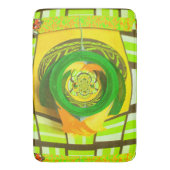 Gouden Elegantie: Mooie Afrikaanse Gele Roos Kunst Badmat (Voorkant Verticaal)