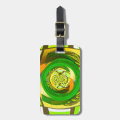 Gouden Elegantie: Mooie Afrikaanse Gele Roos Kunst Bagagelabel (Voorkant verticaal)