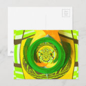 Gouden Elegantie: Mooie Afrikaanse Gele Roos Kunst Briefkaart (Voorkant / Achterkant)