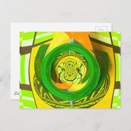 Gouden Elegantie: Mooie Afrikaanse Gele Roos Kunst Briefkaart (Voorkant / Achterkant)